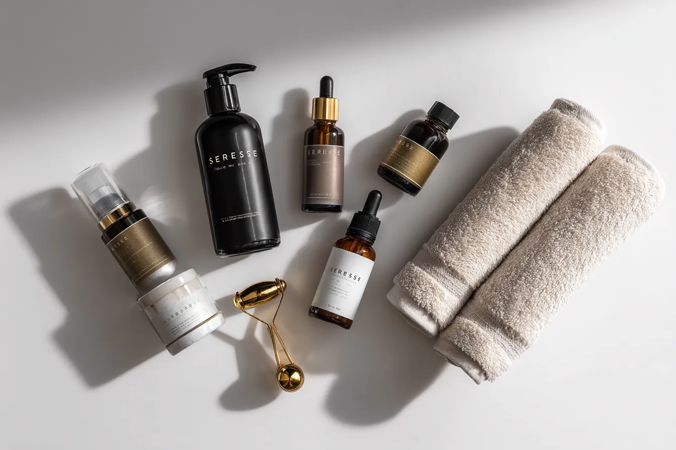 Skincare product display